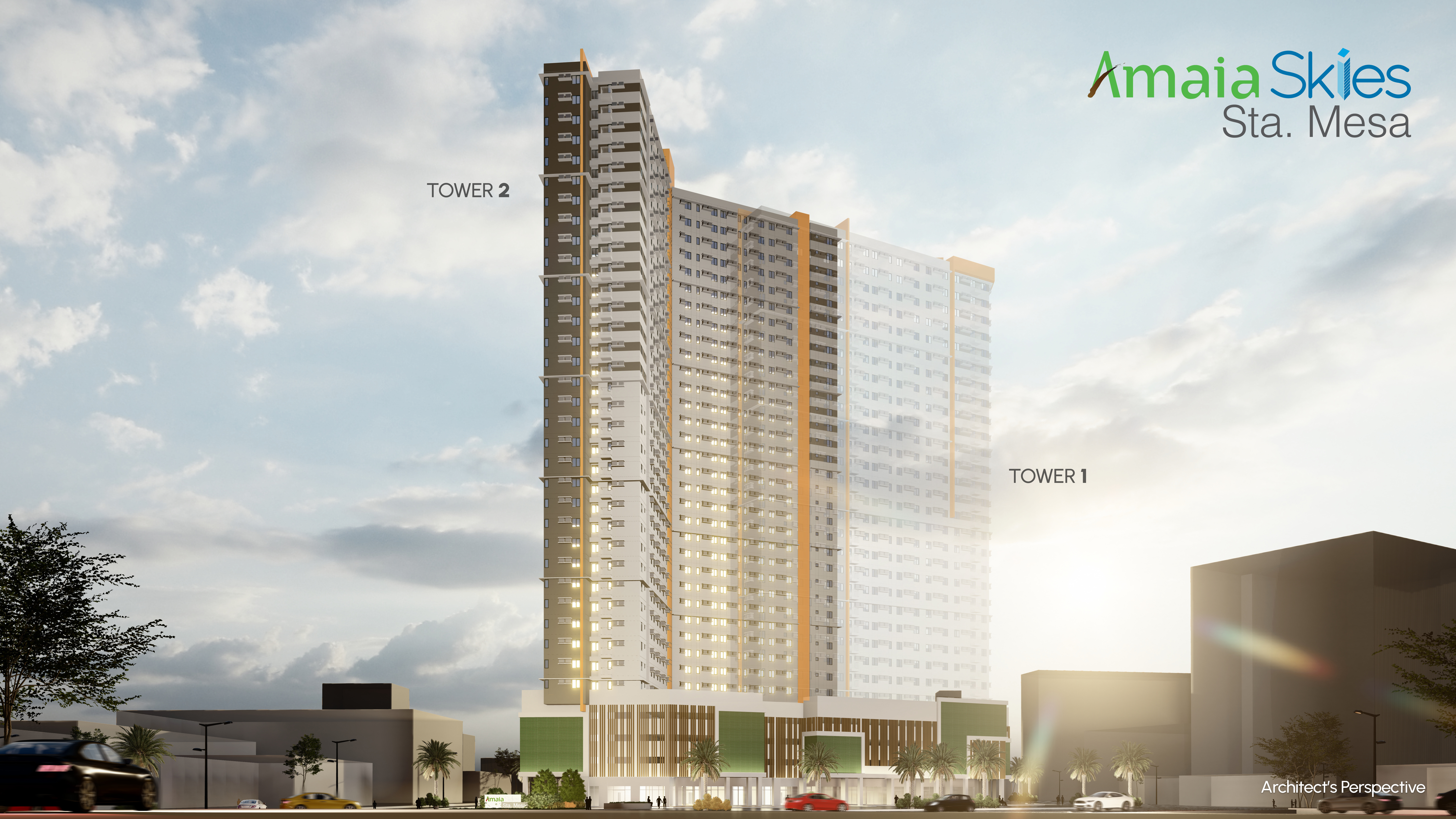 It has 36 floors of high-rise living with 1,078 studio and 1- bedroom units.